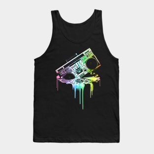 Melting Boombox (vintage distressed look) Tank Top